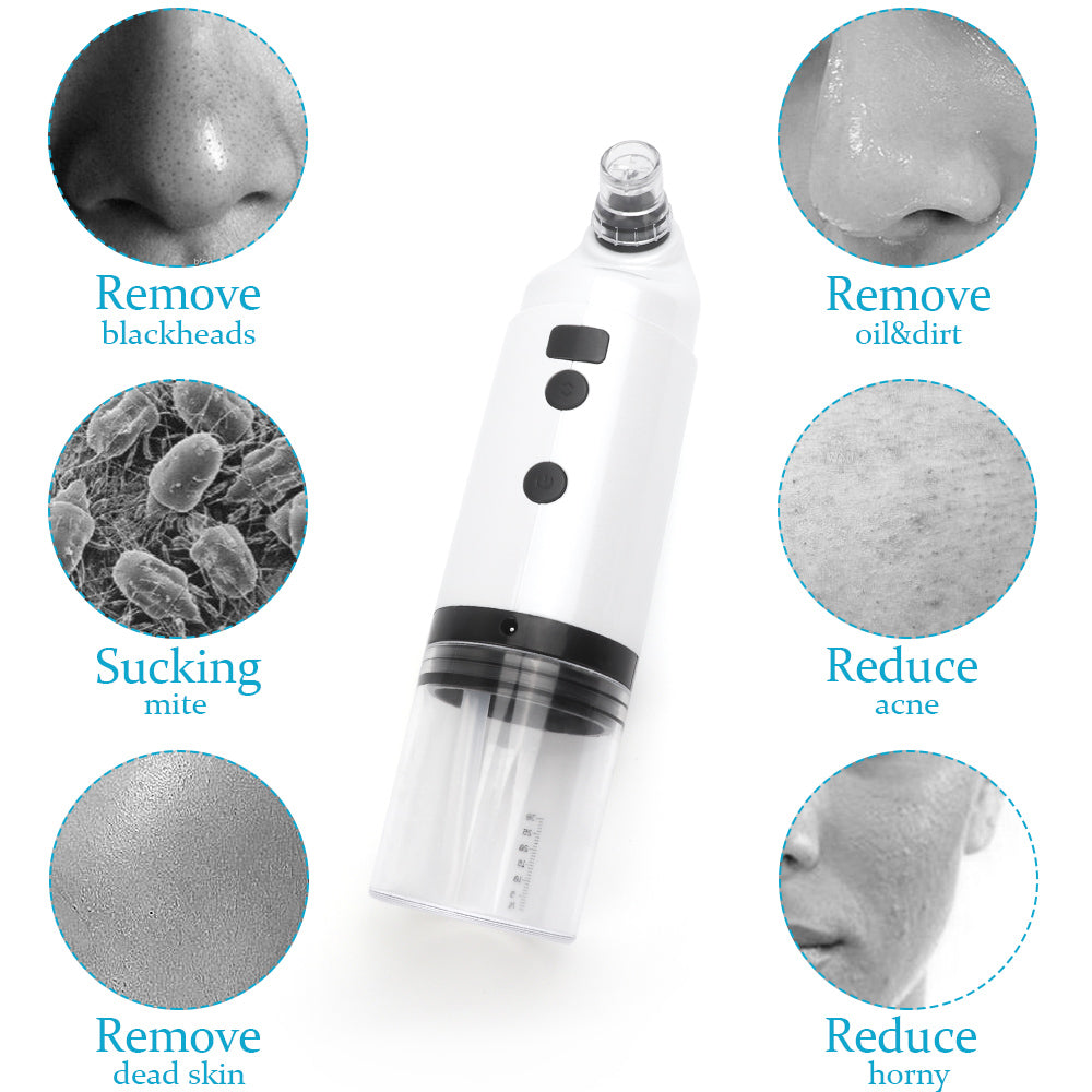 Electric Facial Cleaning Vacuum Cleaner Blackhead Ance Remover Shrink Pores Hydrating Face Skin Care Peeling Device